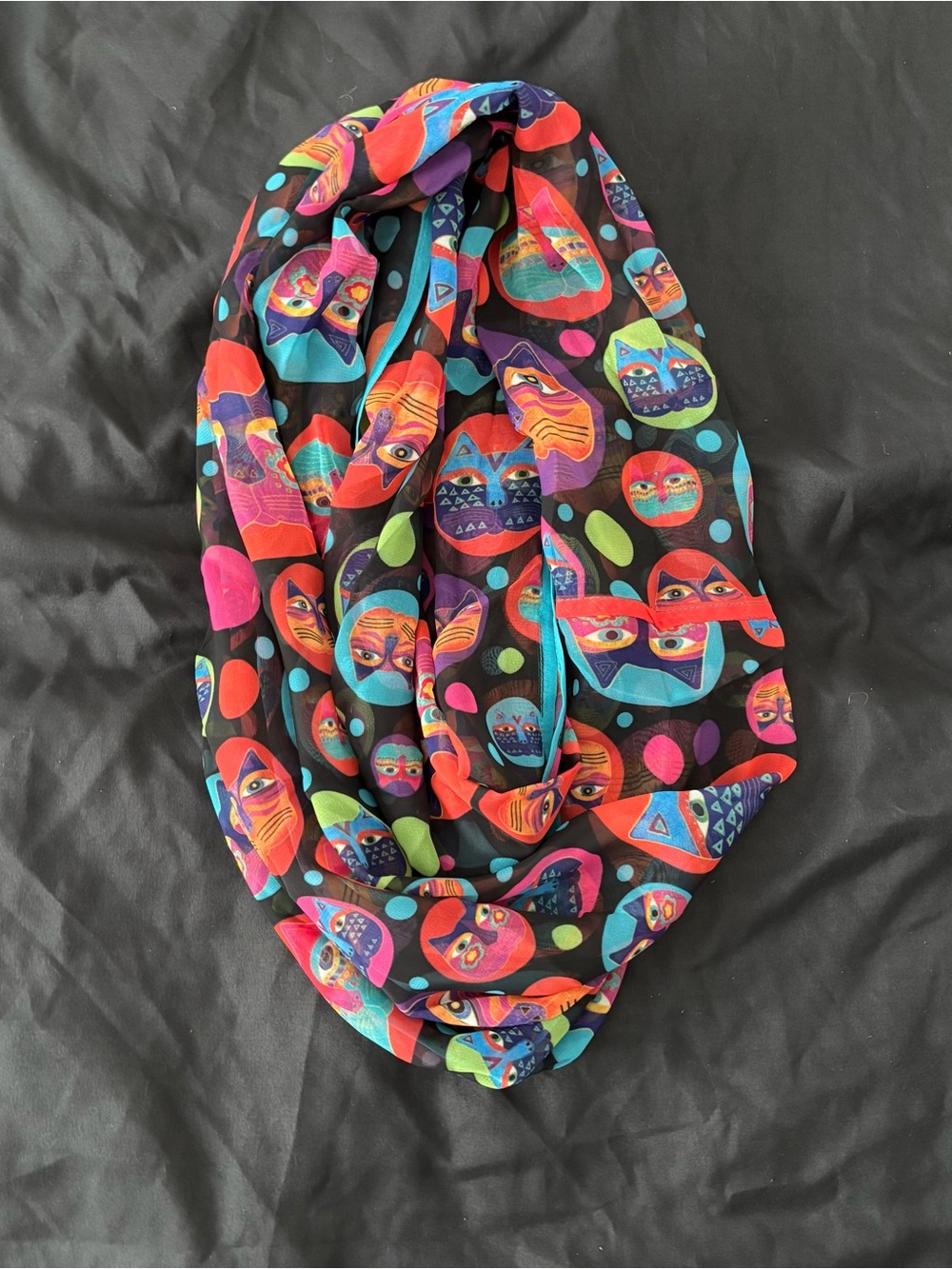 Laurel Burch Cat Infinity Scarf